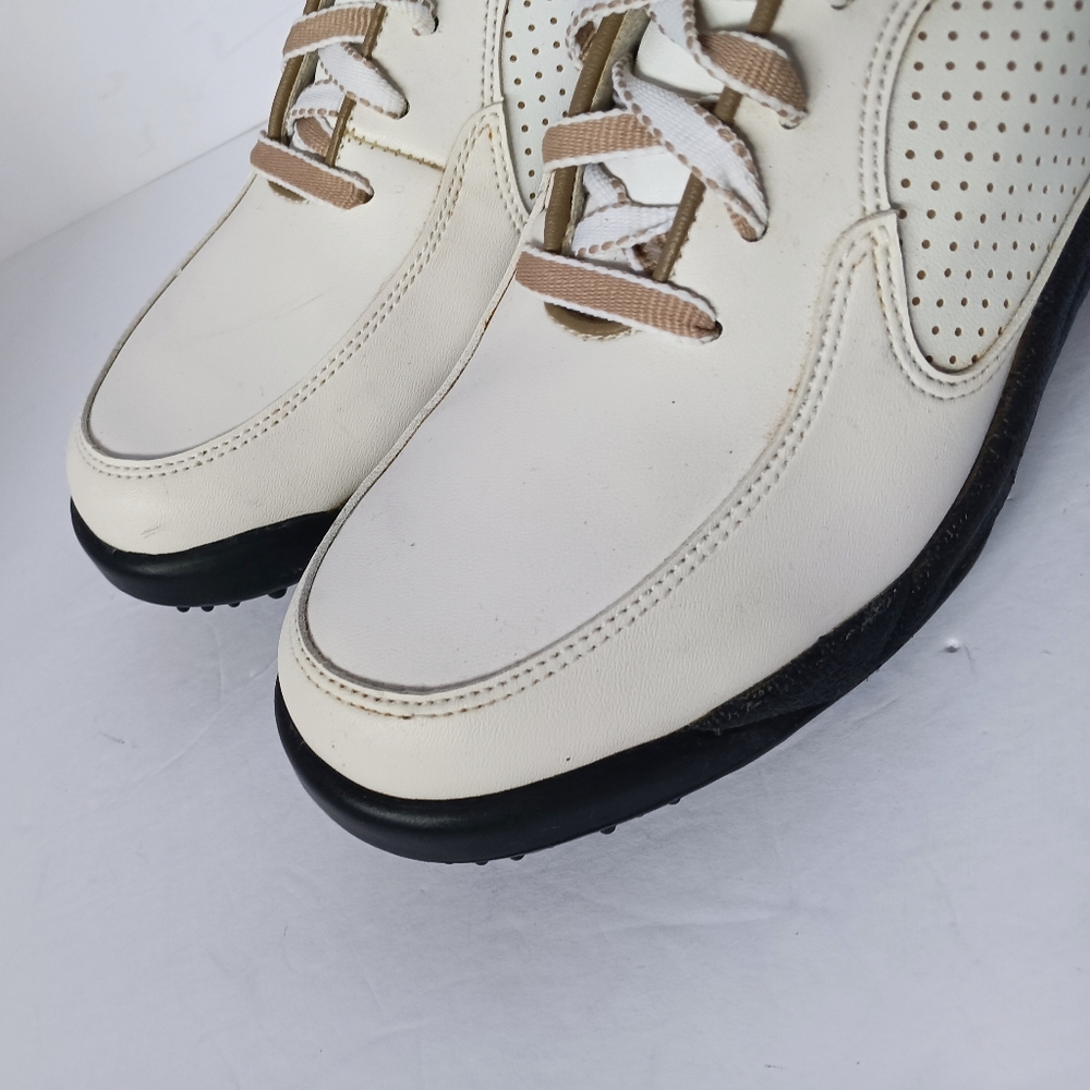 🖤 FootJoy Womens Golf Shoes Spikes White 7 GreenJoys Cleats Athletic Outdoor - Picture 4 of 12